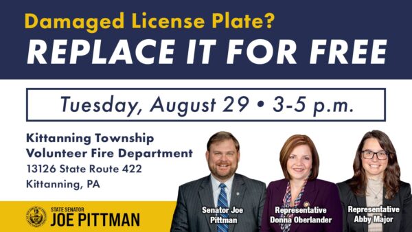 Free Illegible License Plate Replacement Event on Aug. 29